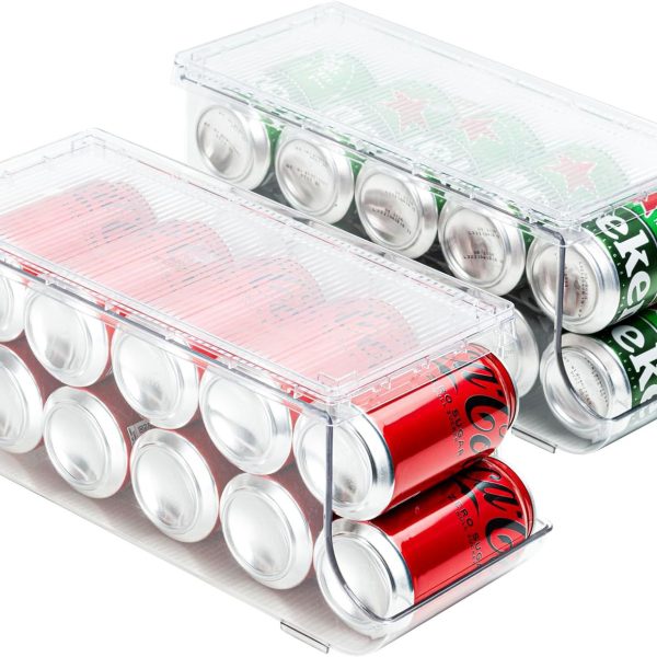 منظم علب المشروبات داخل الثلاجة (ليمون)