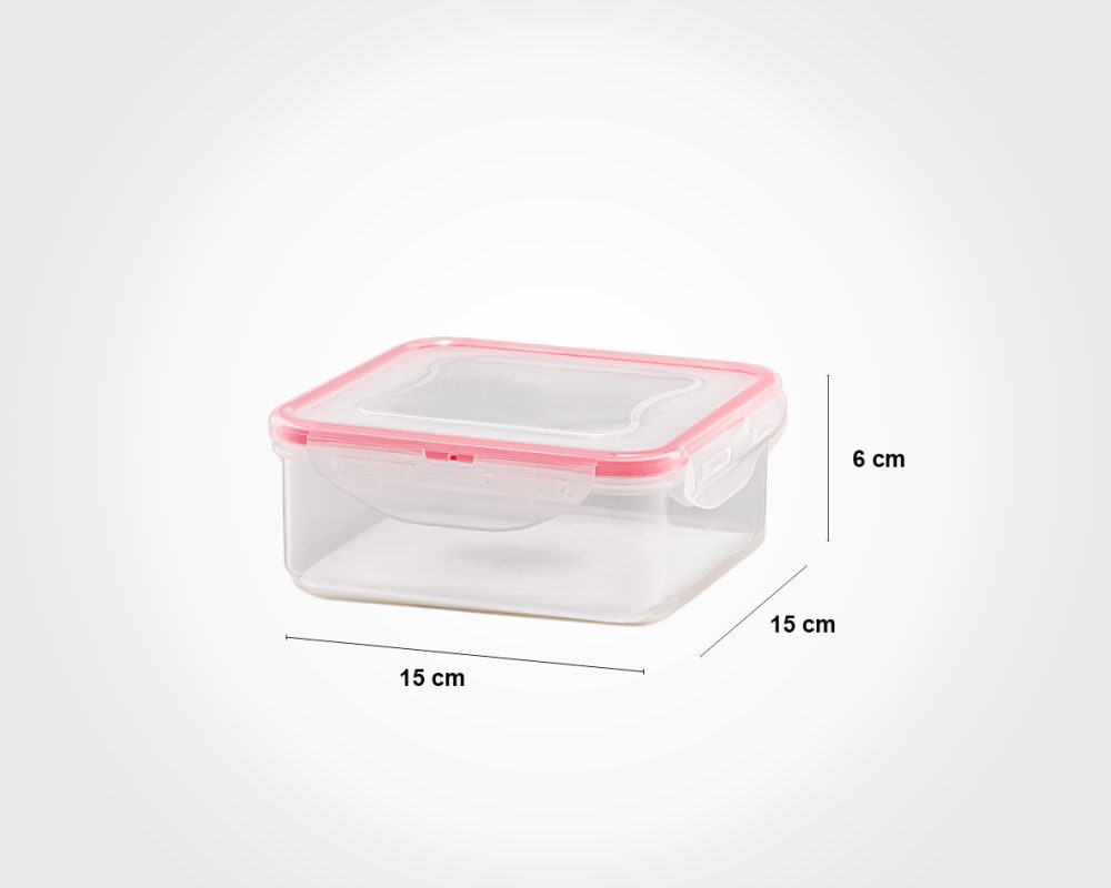 ⁦حافظة فريز بلاستك 870 مل ماركة (ليمون)⁩ - الصورة ⁦2⁩