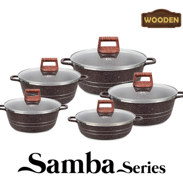 ZCS 7105 طقم طناجر الومنيوم